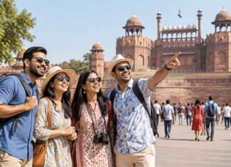India Records 428.55 Crore Domestic Tourist Visits in 2025, Tourism Forex Earnings Cross Rs 2.76 Lakh Crore India tourism tourists at red fort