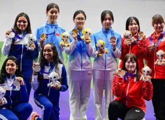 Asian Games 2026: President Murmu Hails Women’s 10m Air Rifle Team Silver, Says Achievement Opens India’s Medal Account Indian womens 10m rifle team silver
