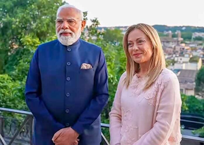 Italy Giorgia Meloni and PM Modi