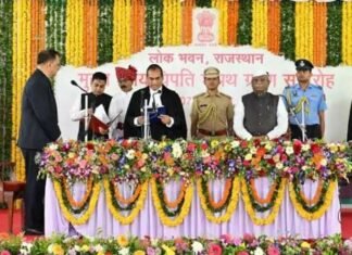 Justice Sanjay K. Agrawal Sworn In as 44th Chief Justice of Rajasthan High Court