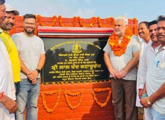 Punjab Minister Kataruchak Lays Foundation Stone of Rs. 17.82-Crore Shingarma Bridge Kataruchak lays foundation stone