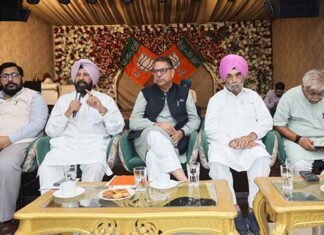 BJP Chief Kewal Dhillon Inspects Preparations for ‘Nasha Mukt Punjab Yatra’ in Fatehgarh Sahib, Talwandi Sabo Kewal Dhillon Satish Poonia review preparations