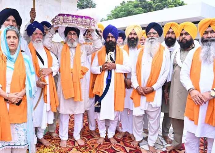 Miri Piri Khalsa March Leaves Gurdwara Sri Bhattha Sahib