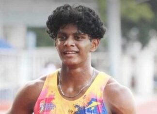 Neil Samraj Sets National and Meet Record in 100m at National Youth Athletics Championships