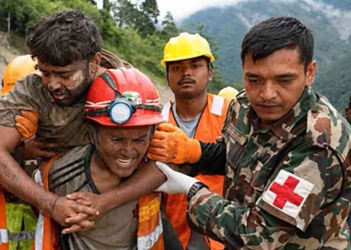 Nepal Successful rescue operation at flood-hit hydro tunnel