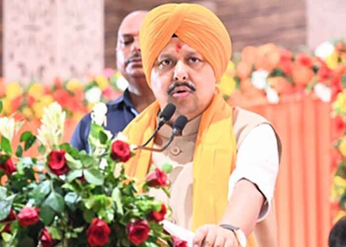 Nitin Nabin on mic Sikh Community