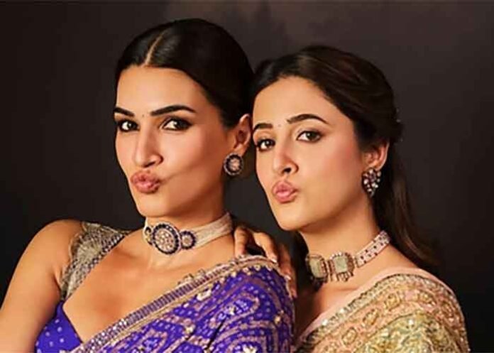 Nupur with Kriti Sanon
