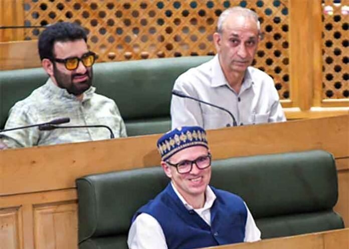 Omar Abdullah in J&K Assembly