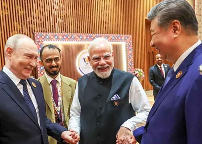PM Modi warm camaraderie with Vladimir Putin Xi Jinping