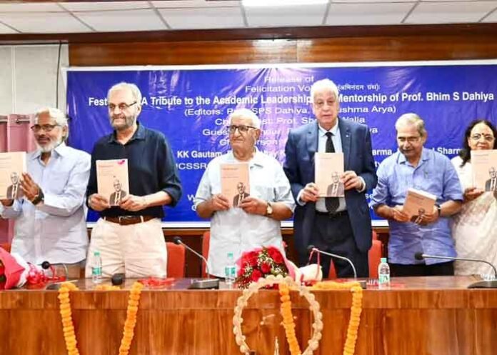 Panjab University honouring Prof Bhim S Dahiya scholarship