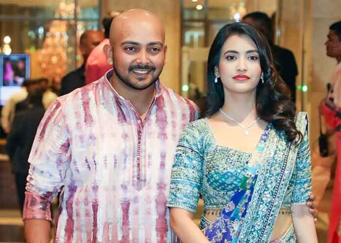 Prithvi Shaw with fiancee Akriti Agarwal