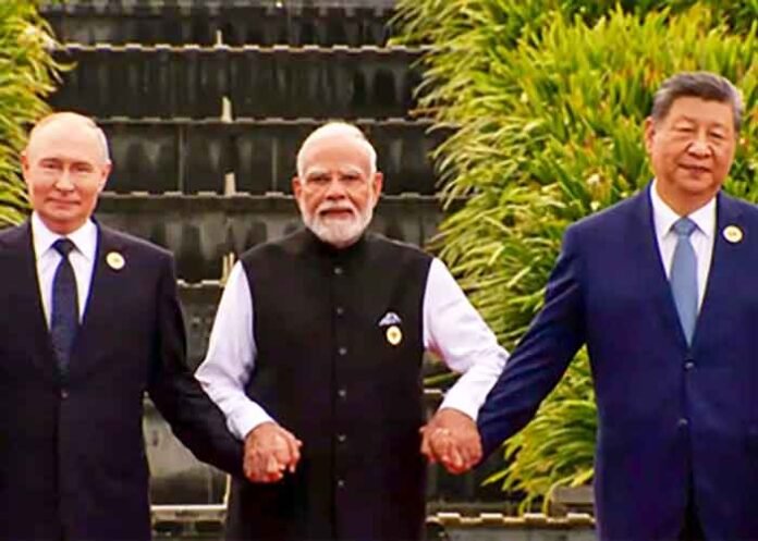 Putin Xi Jinping PM Modi in Summit