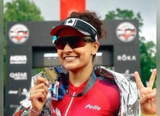 Saiyami Kher completes Ironman 70.3 hat-trick in Italy, finishes 20 minutes faster