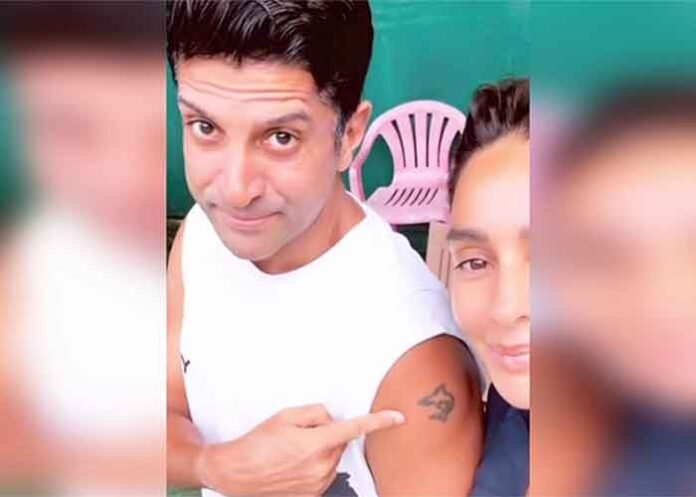 Shibani Akhtar gets a matching tattoo as husband Farhan Akhtar