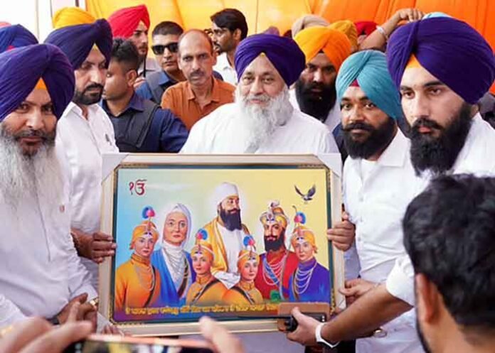 Sukhbir Badal at Fatehgarh Sahib Rally