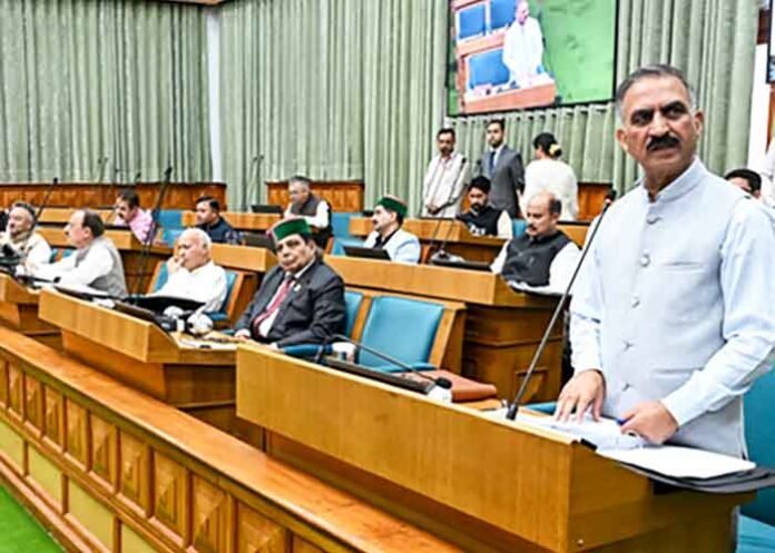 Sukhu in Himachal Pradesh Assembly