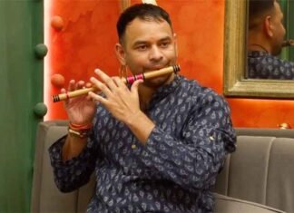 Tej Pratap Yadav Becomes First ‘Ultimate Ruler’ of ‘Rise & Fall Season 2’, Declares Himself ‘Penthouse Prime Minister’ Tej Pratap Yadav with whistle
