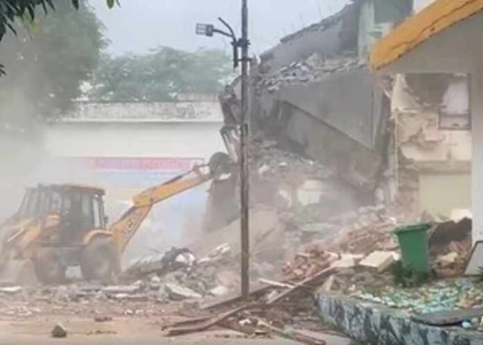 UP administration demolishes mosque declared illegal in Saharanpur