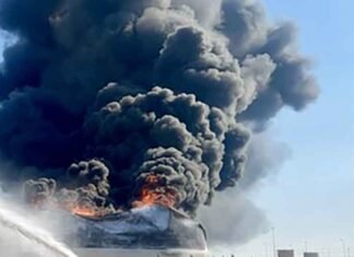 Iran Warns US of Retaliation After Strikes on Iranian Oil Tankers fuel tanker explosion in Iran ship oil