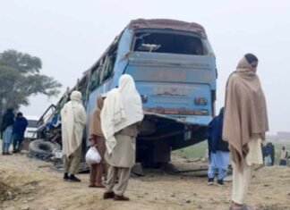 Pakistan Bus Accident: Five Killed, 27 Injured After Vehicle Plunges Into Drain in Punjab