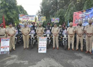 ADGP M.F. Farooqui Flags Off National Unity Day Motorcycle Rally in Jalandhar