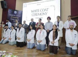 AIMS Mohali Holds White Coat Ceremony for MBBS Batch of 2026