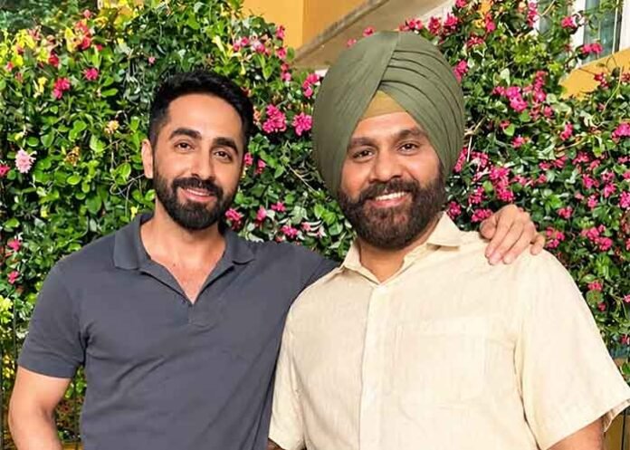 Actor Rupinder Walia with Ayushmann Khurrana