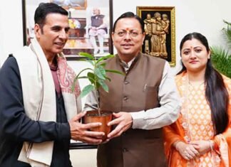 Akshay Kumar Meets Uttarakhand CM Pushkar Singh Dhami, Discusses Boosting Film Production Akshay Kumar meets CM Dhami