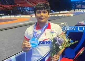 Amruta Pujari Wins Silver at U-23 Wrestling World Championships in Las Vegas Amruta Pujari wins silver