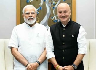 PM Modi Has Transformed India’s Image Abroad, Says Anupam Kher Anupam Kher with PM Modi
