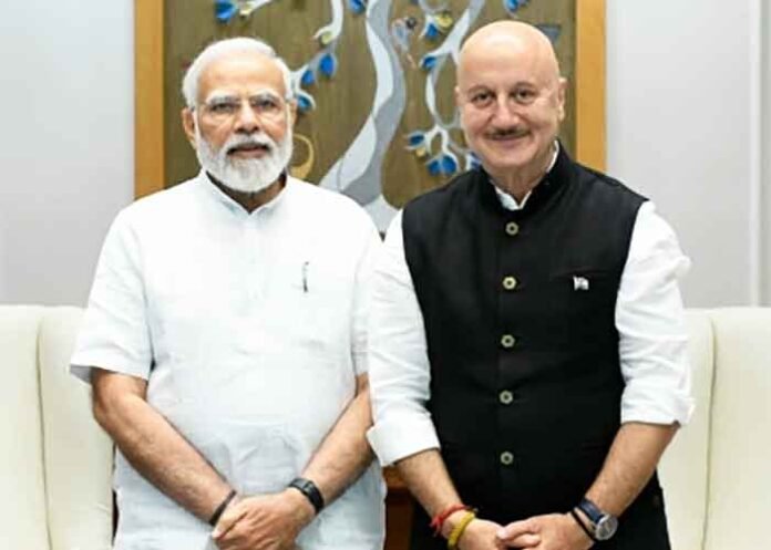 Anupam Kher with PM Modi
