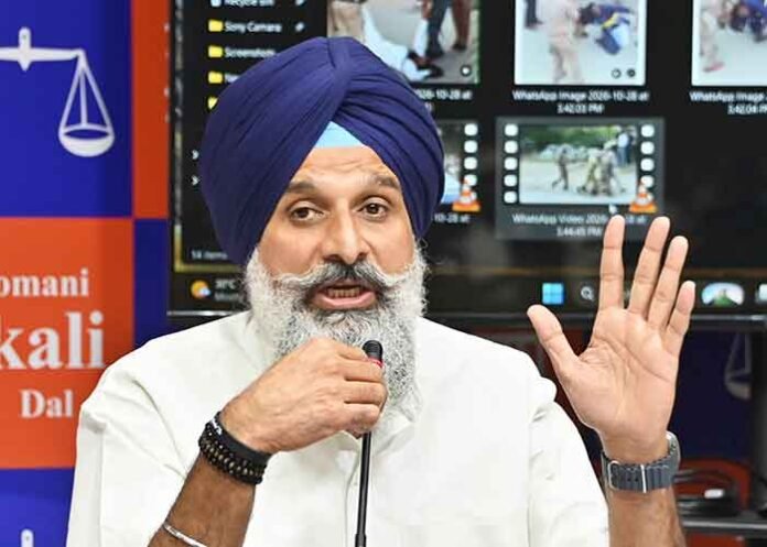Bikram Singh Majithia Senior Shiromani Akali Dal leader