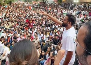 CJP stages a Jail Bharo protest at Mumbai Shivaji Park