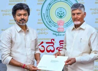 Tamil Nadu CM Vijay Meets Chandrababu Naidu, Discusses Krishna Water Sharing and River-Linking Plans