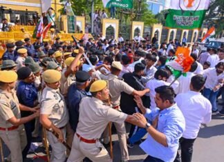 Ritu Barala Assault Case: Rajasthan Congress Continues Sit-In at Jaipur Police Commissionerate Congress workers sit-in continue at Jaipur Police Commissionerate