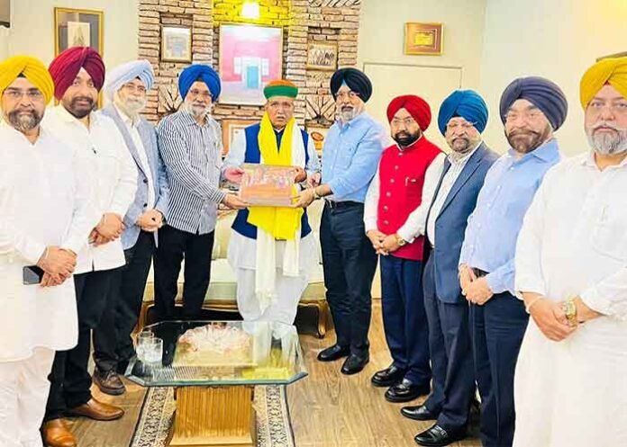 DSGMC Leaders Meet Union Minister Arjun Ram Meghwal