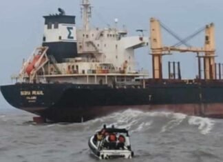 Indian Coast Guard Rescues All 20 Crew Members from Cyclone-Hit Cargo Ship off Andhra Coast