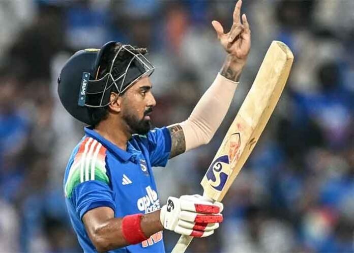 KL Rahul Indian Batsman Celebrate