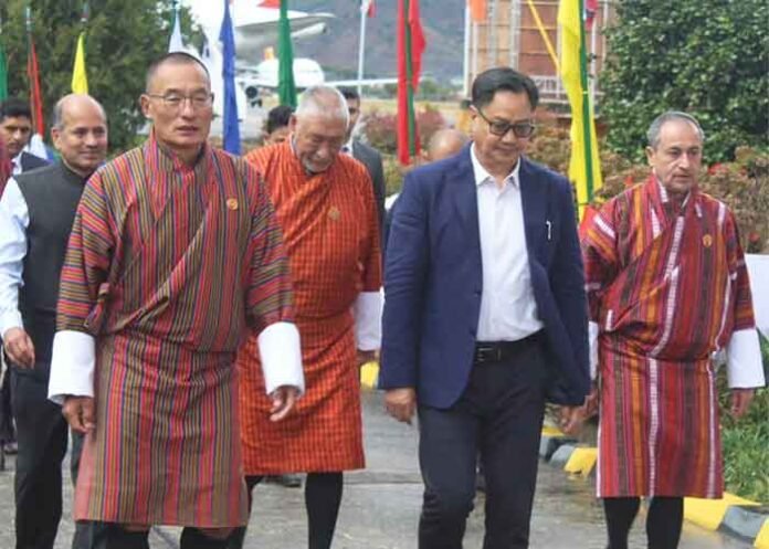 Kiren Rijiju receives warm welcome in Bhutan