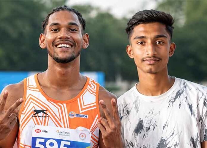 Odisha sprinters Mrutyam Jayaram Dondapati and Malaya Barik