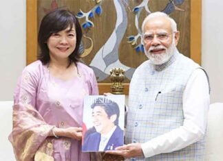 Abe Memorial Corridor a Fitting Tribute to Shinzo Abe’s Contribution to India-Japan Friendship: PM Modi PM Modi Shinzo Abe Akie Abe Abe Memorial Corridor Japan