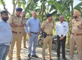 Punjab Police Demolish Illegal Structure Linked to Drug Smuggler in Mandi Gobindgarh Punjab Police Demolish Illegal Structure of Alleged Drug Smuggler
