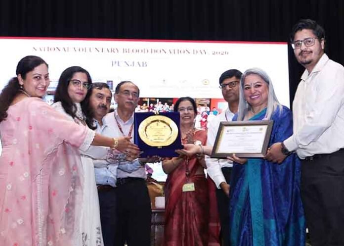 Punjab ranks third nationally in voluntary blood donation