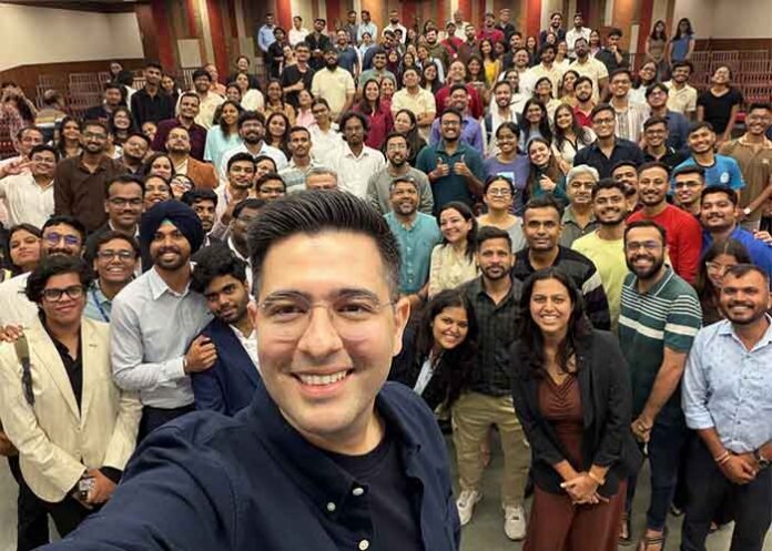 Raghav Chadha attends IIM Ahmedabad Red Brick Summit