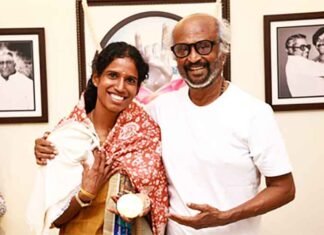 Rajinikanth Meets Asian Games Star Vithya Ramaraj, Congratulates Her on Historic Performance Rajinikanth meets Vithya Ramraj