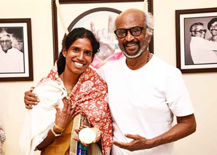 Rajinikanth meets Vithya Ramraj