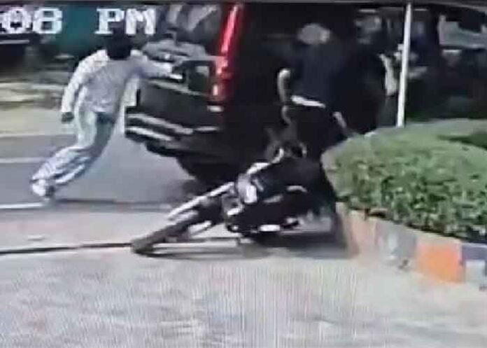 SUV collides with motorcycle on Punjab highway