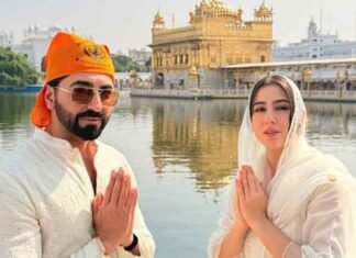 Sara Ali Khan and Ayushmann Khurrana Seek Blessings at Golden Temple Ahead of ‘Udta Teer’ Release Sara Ali Khan at Golden Temple with Ayushmann Khurrana