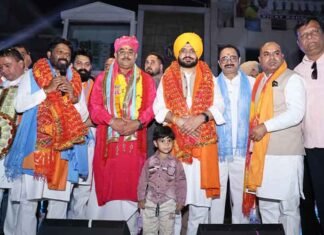Punjab Minister Tarunpreet Singh Sond Participates in Bhagwan Valmiki Ji’s Shobha Yatra in Ludhiana Tarunpreet Singh Sond joins Bhagwan Valmiki Ji