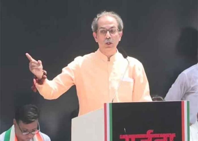 Uddhav Thackeray at Mumbai rally